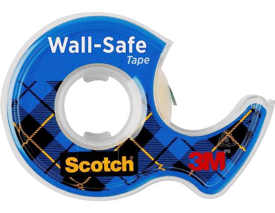 Teippi pohjalla SCOTCH Wall Safe 19mm x 16,5m irrotettava