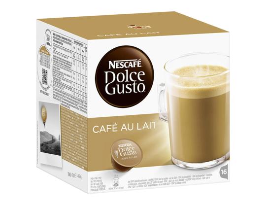 Kahvikapseli NESCAFE Dolce Gusto Cafe Au Lait 16 kpl pakkauksessa