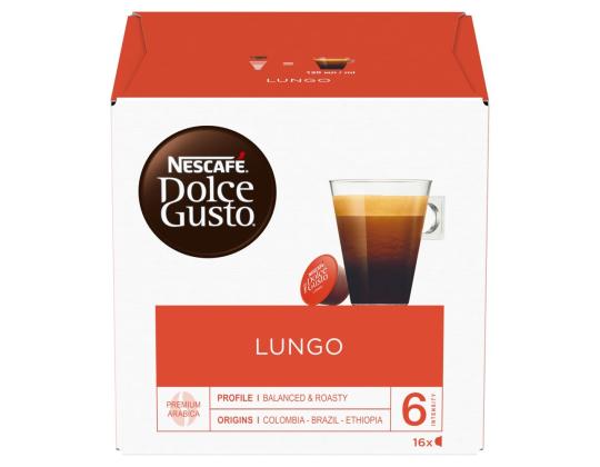 Kahvikapseli NESCAFE Dolce Gusto Lungo 16 kpl pakkauksessa