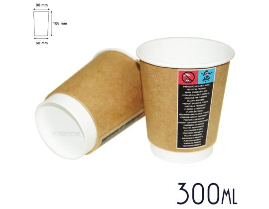 Pahvi kahvikuppi 300ml 20kpl/kpl