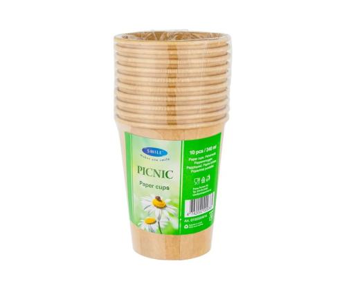 Kahvikupit SMILE 240ml Kraft 10 kpl