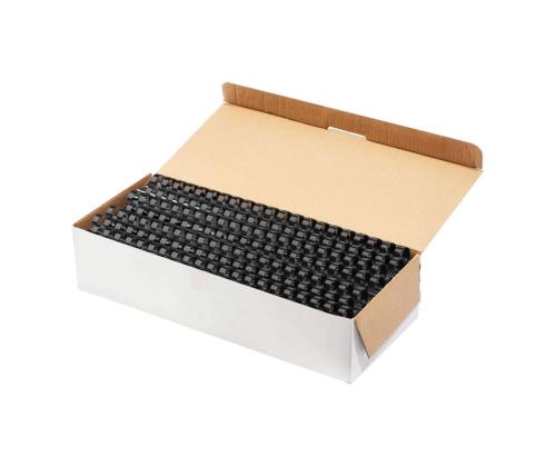 Köitespiraal 16mm plast must 125-le lehele
