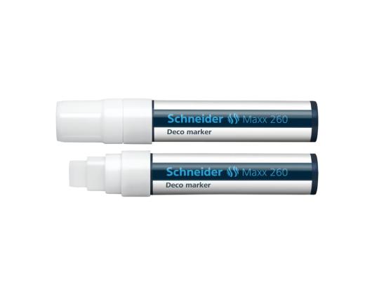 Liitumerkintä-lasitaulu tussi SCHNEIDER Maxx 260, 2-15mm, valkoinen