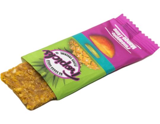 Kuivattu ananas-mango-lime patukka TROPICKS 20g