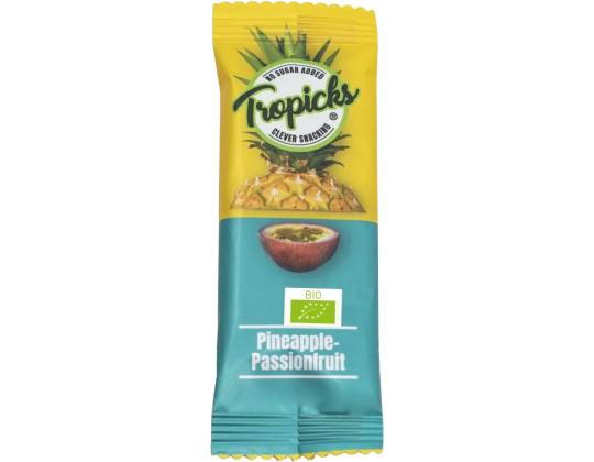 Kuivattu ananas-passionpatukka TROPICKS 20g