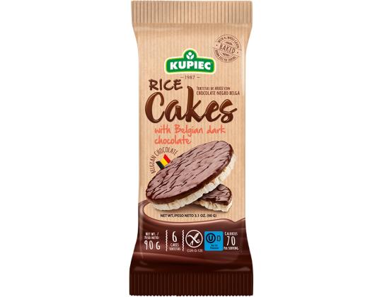 KUPIEC Riisivohvelit tummalla suklaalla 90g