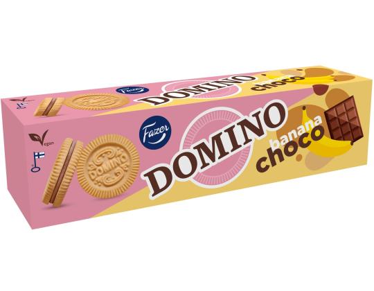Keksit FAZER Domino, suolalla karamellimakuisella täytteellä 175g