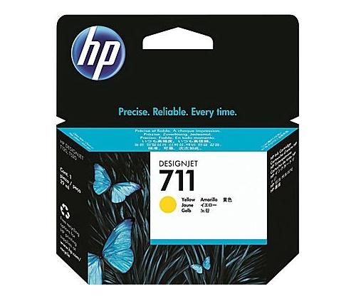 Mustesuihkukasetti HP 711 CZ keltainen