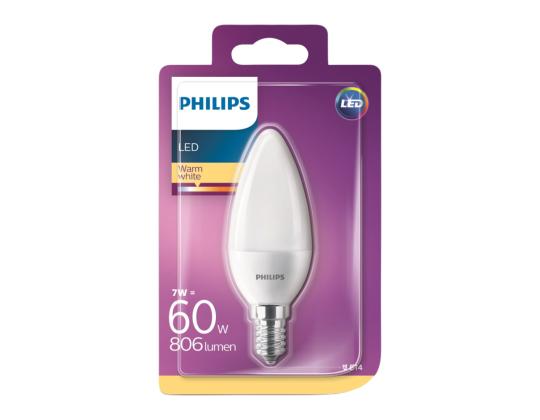 Lamppu Philips LED B38 küünal 7W E14 806lm 827 15000h