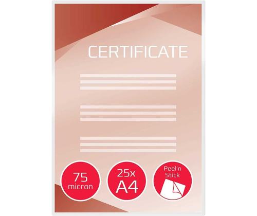 Laminointikalvo liima A4 75mic kiiltävä 25 arkkia GBC