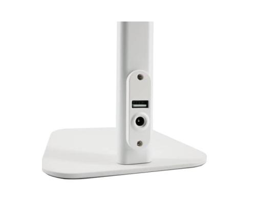 Pöytävalaisin UNILUX Strata Base valkoinen, 2800-6300K, 66cm lampun pää, USB-portti