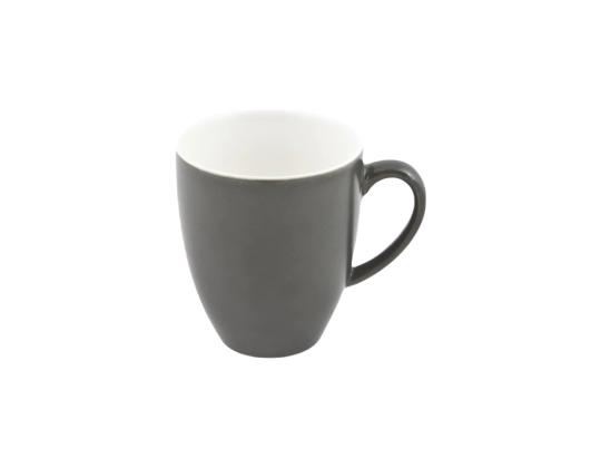 Astiasto kahvimuki Porcelite 400ml harmaa/valkoinen