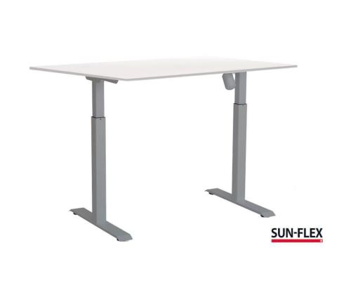 Pöytälevy SUN-FLEX sähköpöydän runkoon 1200x800x18mm/ valkoinen - Valkoinen laminaatti