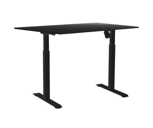 Pöytälevy SUN-FLEX sähköpöydän runkoon 1400x800x18mm/ musta - musta laminaatti