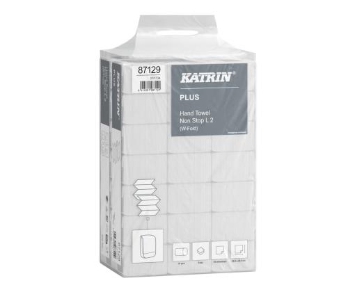 KATRIN NonStop -pyyhepaperi, 2-kerroksinen, L2, 20,6 x 34 cm, 100 arkkia pakkaus (87129)