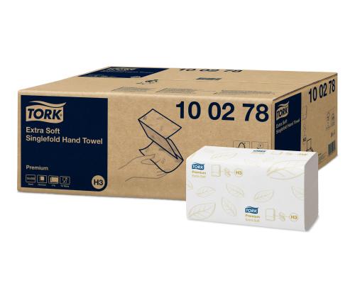 TORK Extra Soft Singlefold H3 2-kerroksinen arkki 22,6 x 23 cm 200 arkkia (100278)