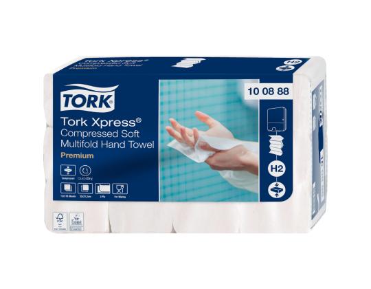 Lakanapyyhe 2-kerroksinen TORK Xpress Compressed Soft Multifold H2, 21,2x32cm 170 arkkia (100888)