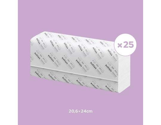 Lakanapyyhe 2-kerroksinen WEPA Z-Fold LPCB2150S 20,6x24cm 150 arkkia (276620)