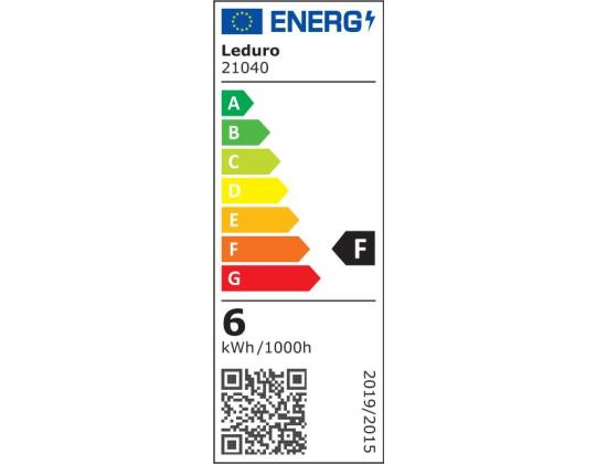 Hehkulamppu LEDURO Virrankulutus 6 wattia Valovirta 600 lumenia 4000 K 220-240V Säteilykulma...