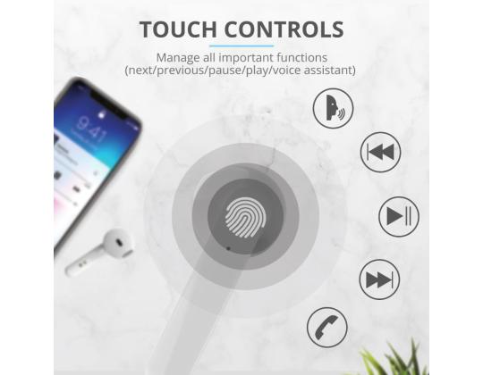 HEADSET PRIMO TOUCH BLUETOOTH/WHITE 23783 TRUST