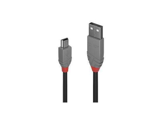 KAAPELI USB2 A - MINI-B 1M/ANTHRA 36722 LINDY