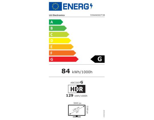 TV-sarja LG 55" 4K/Smart 3840x2160 langaton LAN Bluetooth webOS 55NANO82T3B