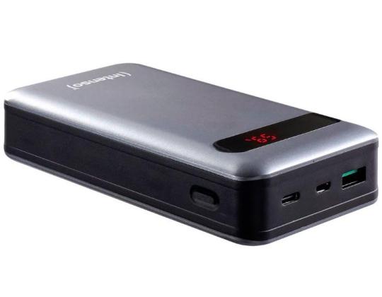 VIRTAPANKKI USB 20000MAH QC3.0/ANTHRACITE PD20000 INTENSO