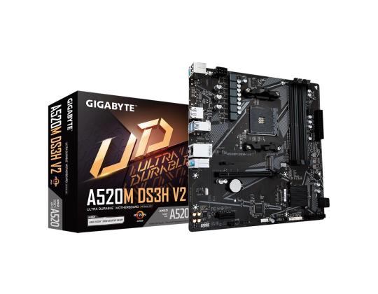 Emolevy GIGABYTE AMD A520 SAM4 Micro-ATX Muisti DDR4 Muistipaikat 4 1xPCI-Express 3.0 1x 1xPCI...