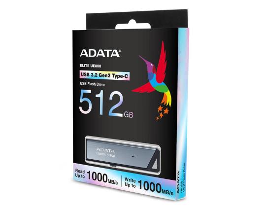 MUISTIASEMA FLASH USB-C 512GB/SILV AELI-UE800-512G-CSG ADATA