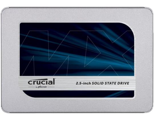 SSD CRUCIAL MX500 2TB SATA 3.0 TLC Kirjoitusnopeus 510 Mt/s Lukunopeus 560 Mt/s 2,5" MTBF...