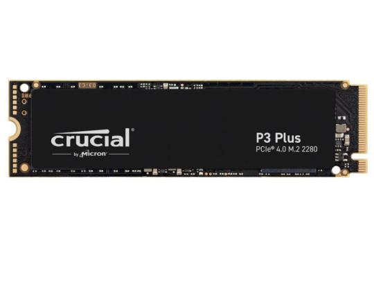 SSD CRUCIAL P3 Plus 500 Gt M.2 PCIE NVMe 3D NAND Kirjoitusnopeus 1900 Mt/s Lukunopeus 4700...