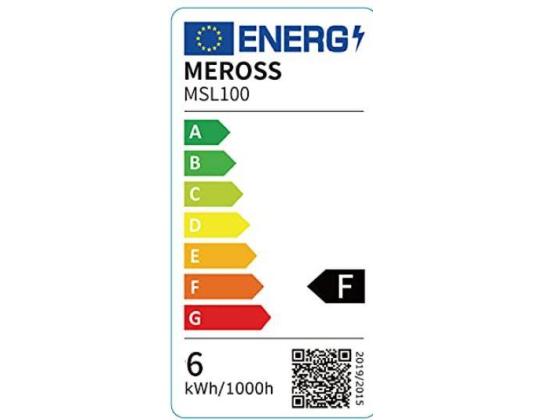 Älykäs hehkulamppu MEROSS Virrankulutus 6 wattia 2700 K Säteilykulma 180 astetta MSL100HK(EU)