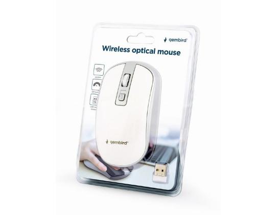 Hiiri USB OPTICAL WRL WHITE/HOPEA MUSW-4B-06-WS GEMBIRD