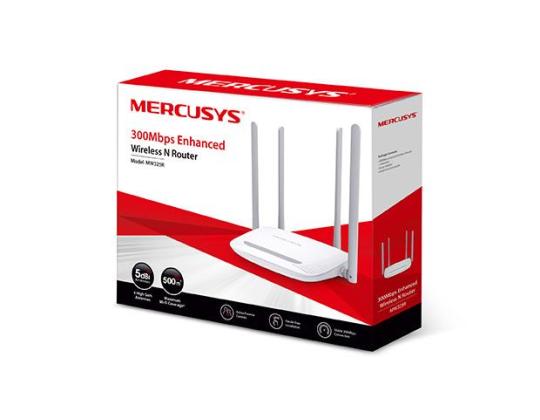 Langaton reititin MERCUSYS Langaton reititin 300 Mbps IEEE 802.11b IEEE 802.11g IEEE 802.11n 1 WAN...