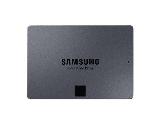 SSD Samsung 870 QVO 2TB SATA 3.0 Kirjoitusnopeus 530 Mt/s Lukunopeus 560 Mt/s TBW 720 Tt.