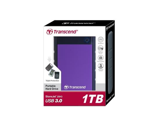 Ulkoinen HDD TRANSCEND StoreJet 1 Tt USB 3.0 Väri Purppura TS1TSJ25H3P