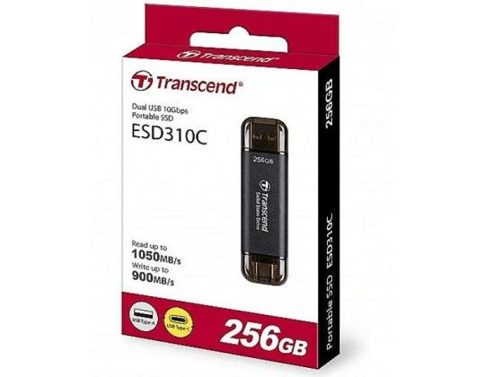 Ulkoinen SSD TRANSCEND ESD310C 256 Gt USB-C USB 3D NAND TS256GESD310C