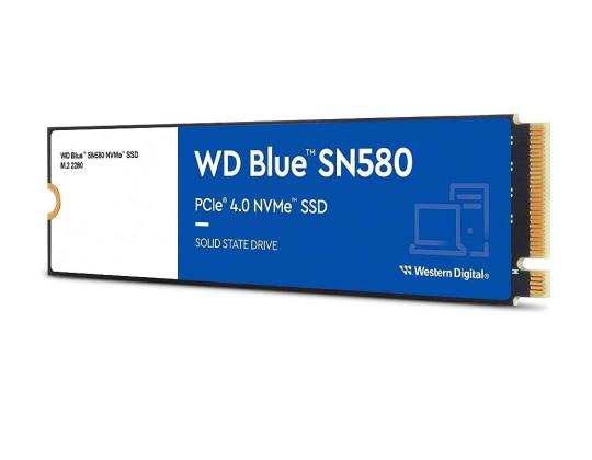 SSD WESTERN DIGITAL Blue SN580 2TB M.2 PCIe Gen4 NVMe TLC Kirjoitusnopeus 4150 Mt/s Lukunopeus...