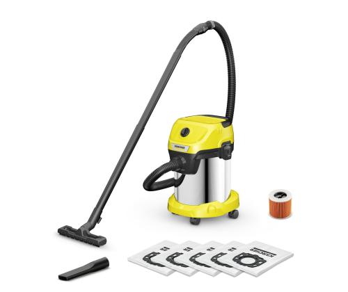 Pölynimuri KARCHER Märkä- ja kuivapölynimuri WD 3 S V-17/4/20 + 4 FB 1000 wattia Imu...