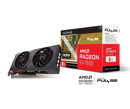 Näytönohjain SAPPHIRE AMD Radeon RX 7600 8 GB GDDR6 128 bit PCIE 4.0 8x Dual Slot tuuletin 1xHDMI...