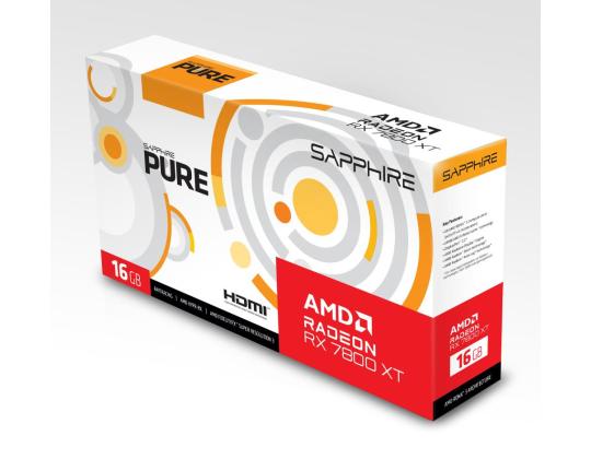 Näytönohjain SAPPHIRE AMD Radeon RX 7800 XT 16 Gt GDDR6 256 bit PCIE 4.0 16x 2xHDMI...