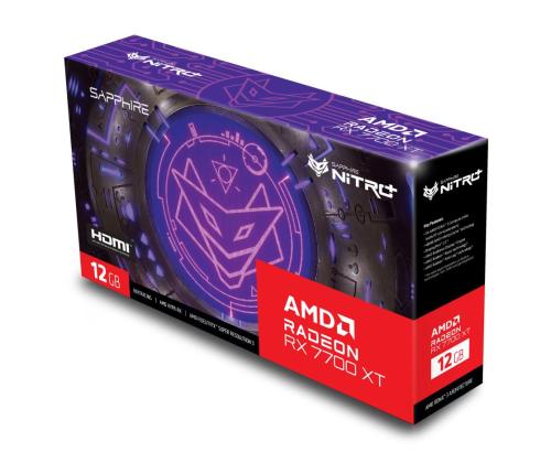 Näytönohjain SAPPHIRE AMD Radeon RX 7700 XT 12 GB GDDR6 192 bit PCIE 4.0 16x 2xHDMI...