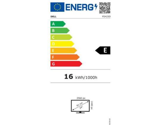 LCD-näyttö DELL P2423D 23,8" Panel IPS 2560x1440 16:9 60 Hz Matte 5 ms Kääntö korkeus säädettävissä...