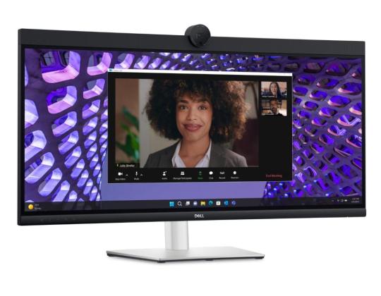 LCD-näyttö DELL P3424WEB 34" kaareva/21:9 paneeli IPS 3440x1440 21:9 60Hz 5 ms Kaiuttimet Kamera...