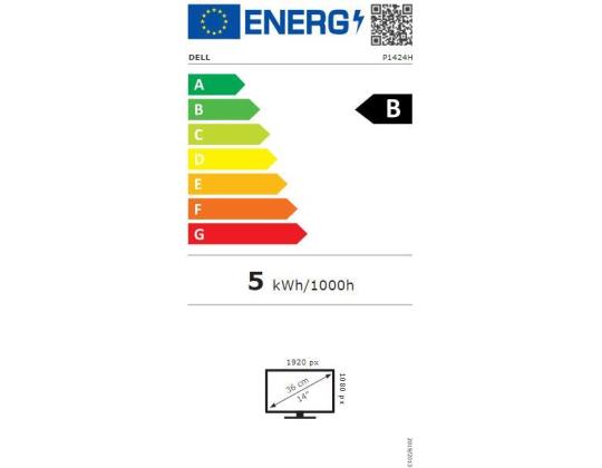 Näyttö DELL P1424H 14" Panel IPS 1920x1080 16:9 Matta Tilt 210-BHQQ