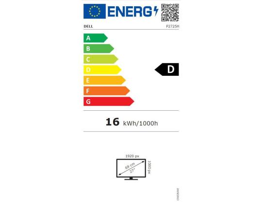 LCD-näyttö DELL P2725H 27" Business Panel IPS 1920x1080 16:9 100Hz Matte 8 ms Swivel Pivot...