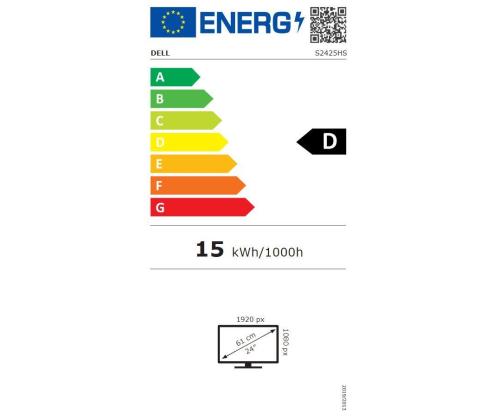 LCD-näyttö DELL S2425HS 23,8" Business Panel IPS 1920x1080 16:9 100Hz Matte 8 ms Kaiuttimet Kääntyvät...