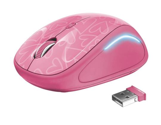 Hiiri USB OPTICAL WRL YVI FX/PINK 22336 TRUST