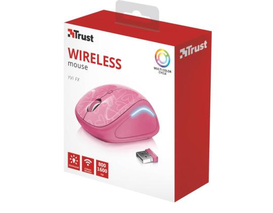 Hiiri USB OPTICAL WRL YVI FX/PINK 22336 TRUST