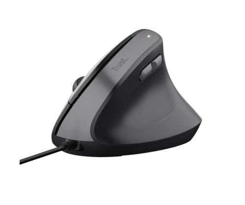 HIIRI USB OPTINEN BAYO II/ERGONOMINEN MUSTA 25144 TRUSTI